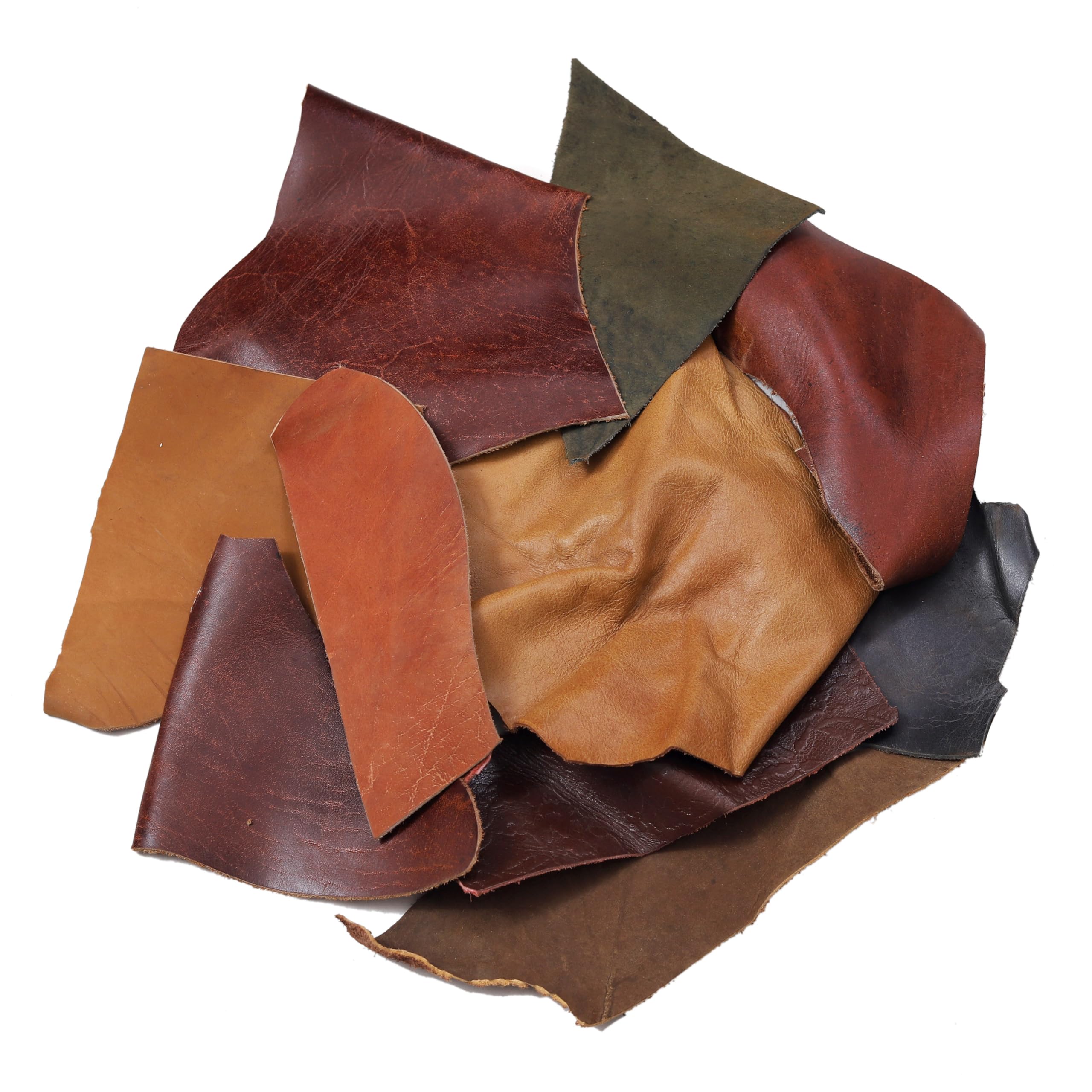 Amazon.co.jp: レザークラフト用 アソートカラー 革くず - フル